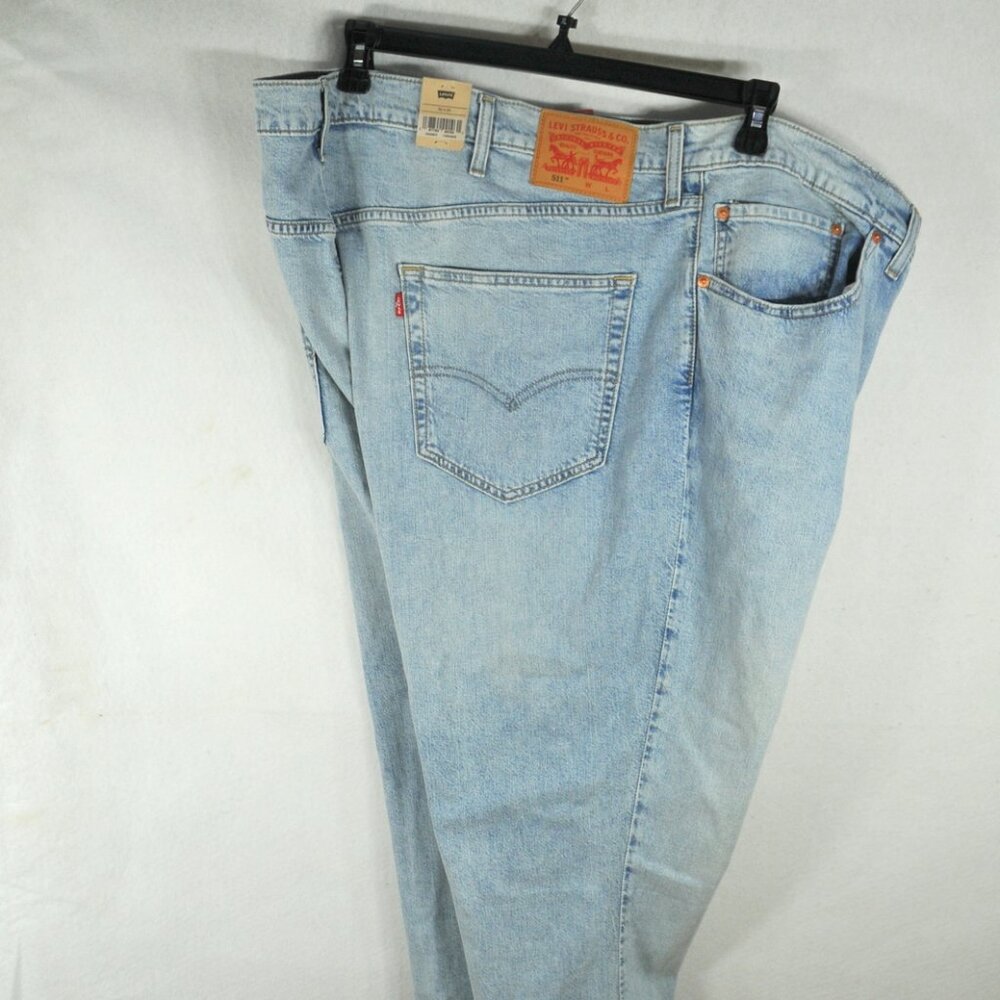 Levi's 511 Slim Men's Jeans 48 x 29 Strech Zipper Fly Denim Blue Stone NWT